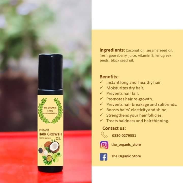 Instant Hair Growth Oil