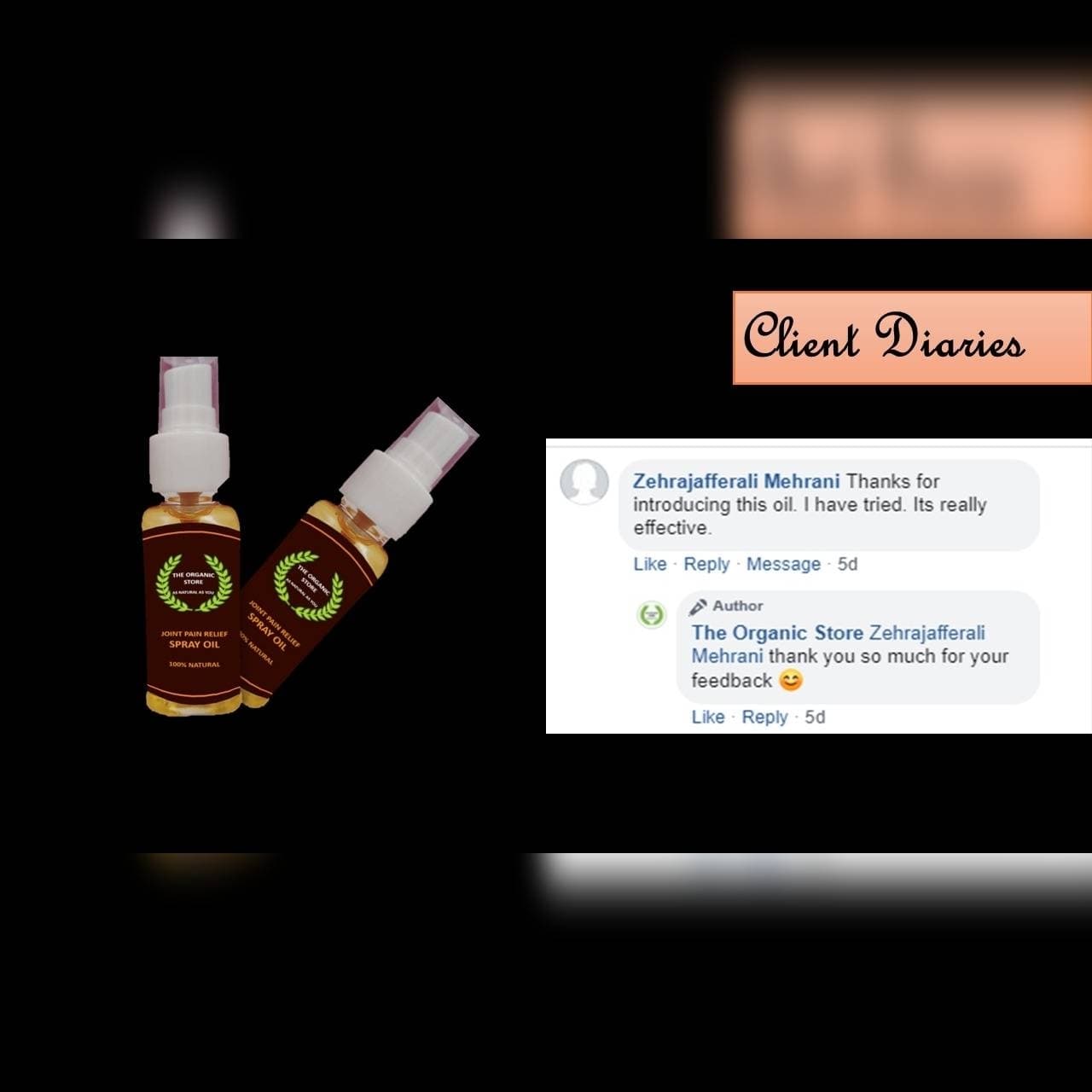 Joints pain Relief Spray Oil